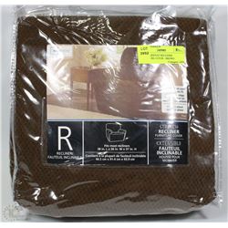 NEW MAINSTAY RECLINER FURNITURE COVER - BROWN