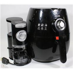 BOX WITH PHILLIPS PRESSURE COOKER AND A COFFEE