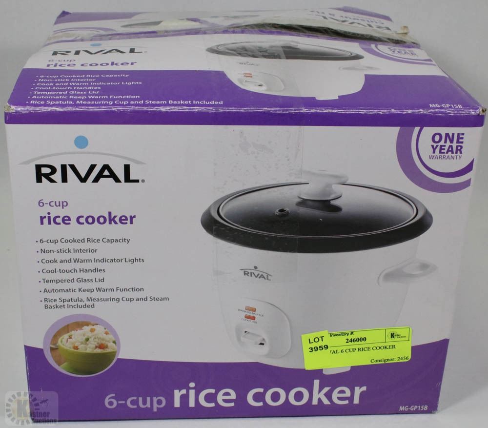 NEW RIVAL 6 CUP RICE COOKER
