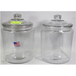 NEW 2 LARGE 7.5L JAR WITH LIDS
