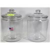 Image 1 : NEW 2 LARGE 7.5L JAR WITH LIDS