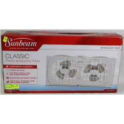NEW SUNBEAM CLASSIC TWIN WINDOW FAN