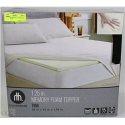NEW HOME TRENDS 1.25" MEMORY FOAM TOPPER