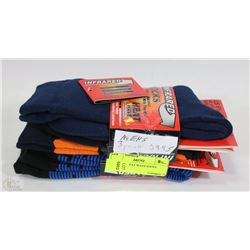 3PK MENS HEAT WAVE SOCKS