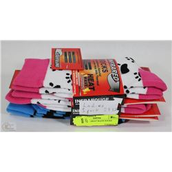 3PK LADIES HEAT WAVE SOCKS