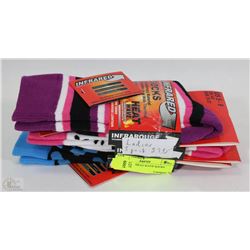 3PK LADIES HEAT WAVE SOCKS