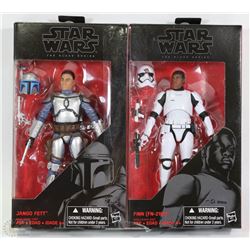 NEW 2 STAR WARS BLACK SERIES FIGURINES INCL JANGO-