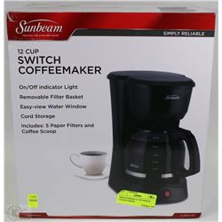 NEW SUNBEAM 12 CUP SWITCH COFFEE MAKER