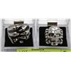 Image 1 : LOT OF 2 MENS RINGS (SKULL AND CLAW)