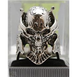 MENS FLAMING SKULL RING