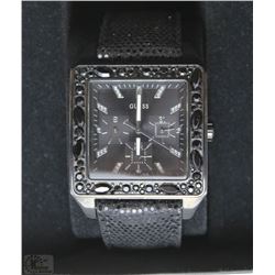 GUESS BLACK SQUARE HEAD MEN'S WATCH