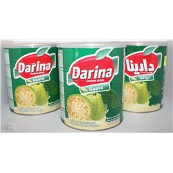 THREE LARGE TINS OF DARINA GUAVA JUICE MIX