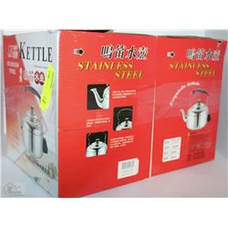 TWO NEW 5.5L STAINLESS STEEL KETTLES