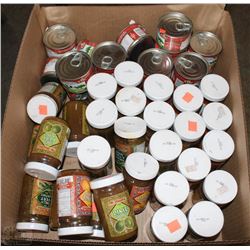 LARGE BOX OF MANGO, LIME, GREEN CHILLY CHUTNEY ETC