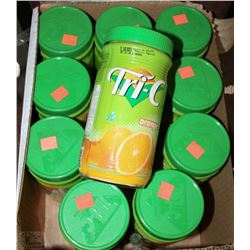 CASE WITH 11 CONTAINERS OF TRI-C MANGO DRINK MIX