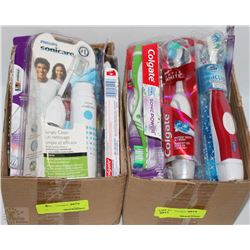 TWO CASES OF ELECTRIC TOOTHBRUSHES