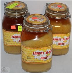 THREE JARS OF RAWDAT AL-NAHIL HONEY