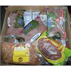 LARGE BOX OF HIRICOTS AND BEANS