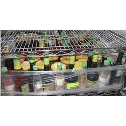 SHELF OF ASSORTED SYRUPS AND MORE....