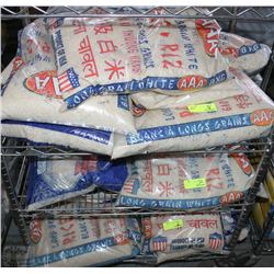 EIGHTEEN 8KG BAGS OF RICE