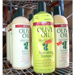 ELEVEN 1L BOTTLES OF OLIVE OIL SHAMPOO AND