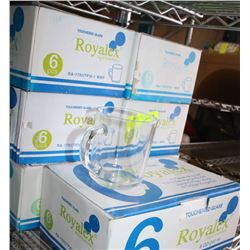 LOT OF SEVEN 8 OZ ROYALEX GLASSWARE BOXES
