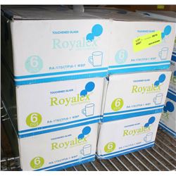 LOT OF SEVEN 8 OZ ROYALEX GLASSWARE BOXES