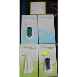 LOT OF NINE 1L VACUUM FLASKS