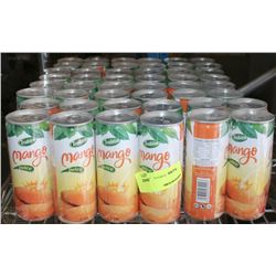 LOT WITH 48 CANS OF MANGO 250ML DRINKS