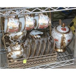 TWO INCOMPLETE TEA SETS