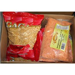 BOX OF ASSORTED LENTILS