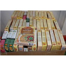LARGE BOX OF ASSORTED SPICE PACKS