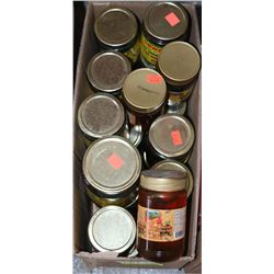 BOX OF ASSORTED HONEY