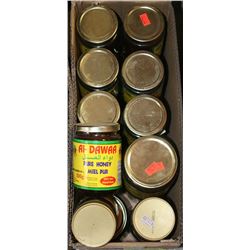 BOX OF ASSORTED HONEY