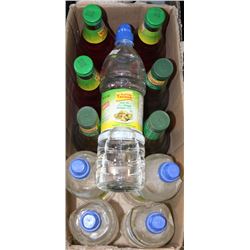 BOX WITH SIX APPLE VINEGAR AND 5 WHITE VINEGAR