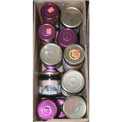 BOX OF ASSORTED HONEY , MOLASSES AND SWEET MANGO