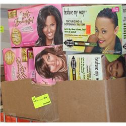 BOX OF ASSORTED HAIR CARE PRODUCTS ON CHOICE