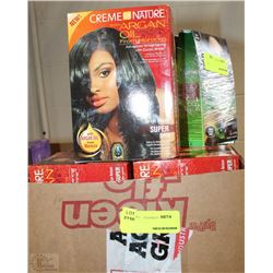 BOX OF ASSORTED HAIR CARE PRODUCTS ON CHOICE