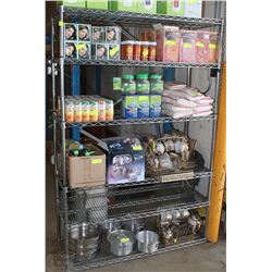 STAINLESS METRO RACK NO WHEELS