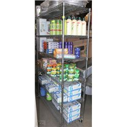 STAINLESS METRO RACK ON WHEELS