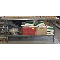 6FT STAINLESS STEEL PREP TABLE