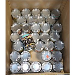 LARGE BOX OF ASSORTED BEANS , PEAS , CARROTS ETC.