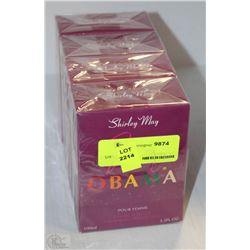 LOT WITH 4 BOTTLES OF SHIRLEY MAY 3.3OZ PERFUME