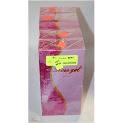 LOT OF SIX ROSE GIRL 2.5 OZ PERFUME BOTTLES
