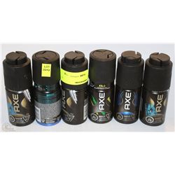 SIX AXE 113 GRAM ASSORTED BODY SPRAYS