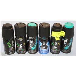 SIX AXE 113 GRAM ASSORTED BODY SPRAYS