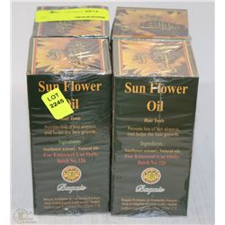 FOUR 125ML BOTTLES OF SUNFLOWER HAIR OIL