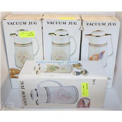 FOUR 1.9L VACUUM JUGS