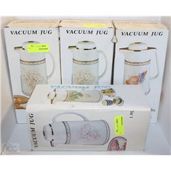 FOUR 1.9L VACUUM JUGS