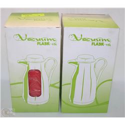 FOUR 1L VACUUM FLASKS
